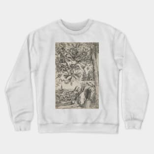 The Temptation of St. Anthony by Lucas Cranach the Elder Crewneck Sweatshirt